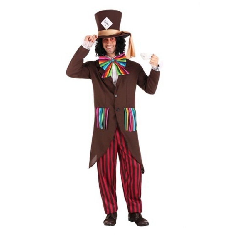 Men's Dark Mad Hatter Costume Small