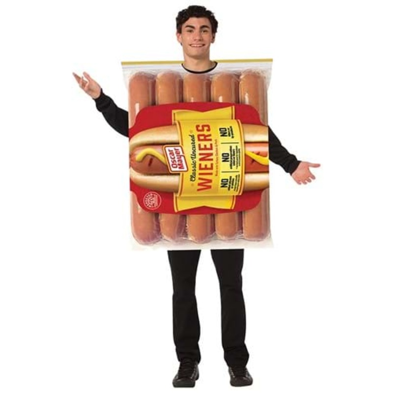 Oscar Mayer Hot Dog Package Adult Costume Standard