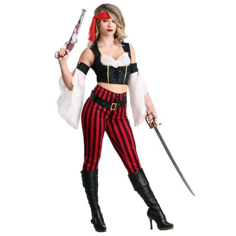 Women's Salty Sea's Deckhand Pirate Costume X-Small