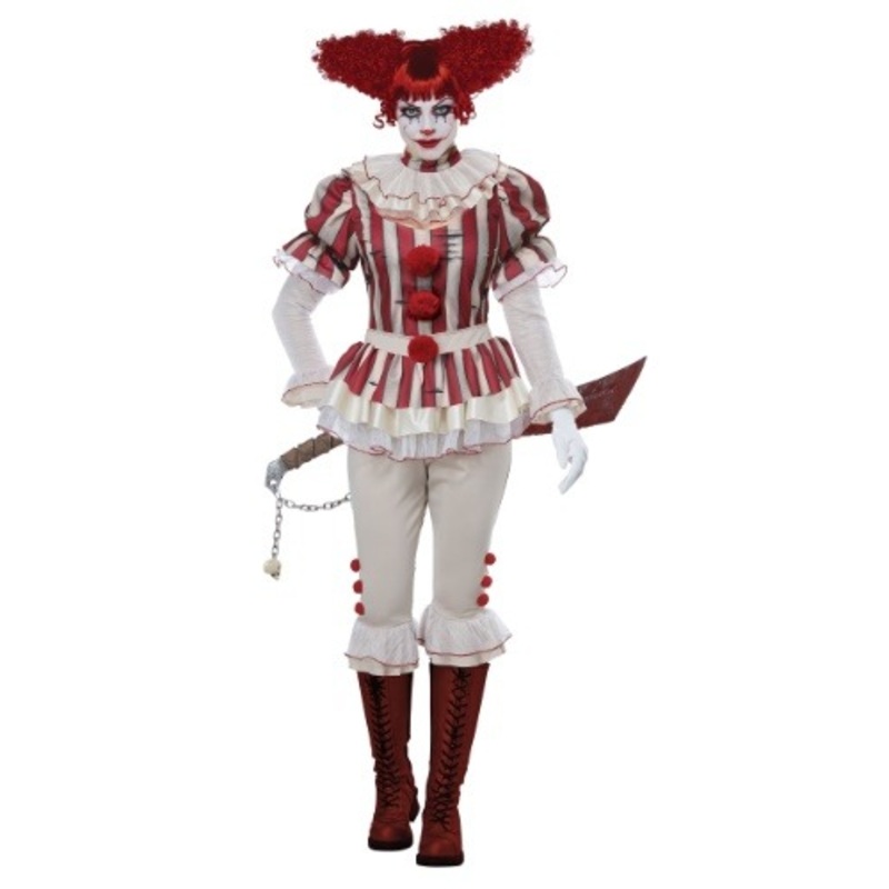 Womens Sadistic Clown Costume  X-Small