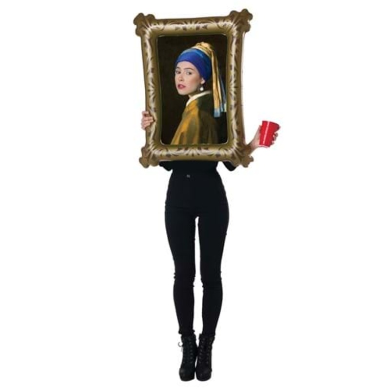 Adult Girl with the Pearl Earring Inflatable Painting Costume Standard