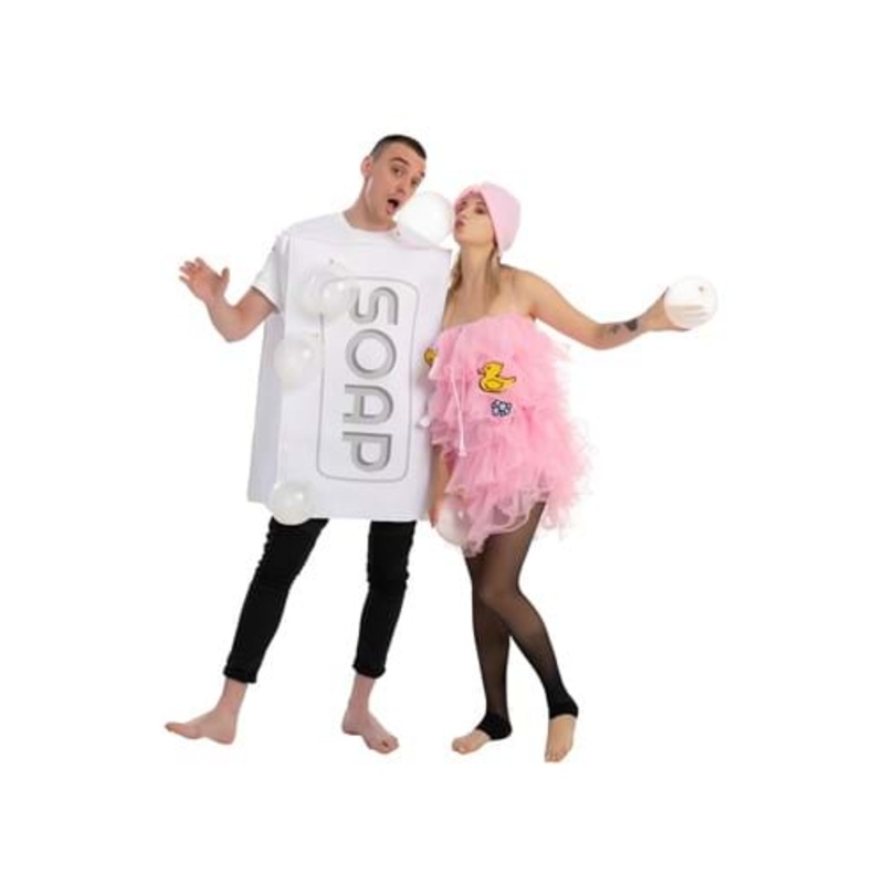 Adult Soap and Loofa Couples Costume Standard
