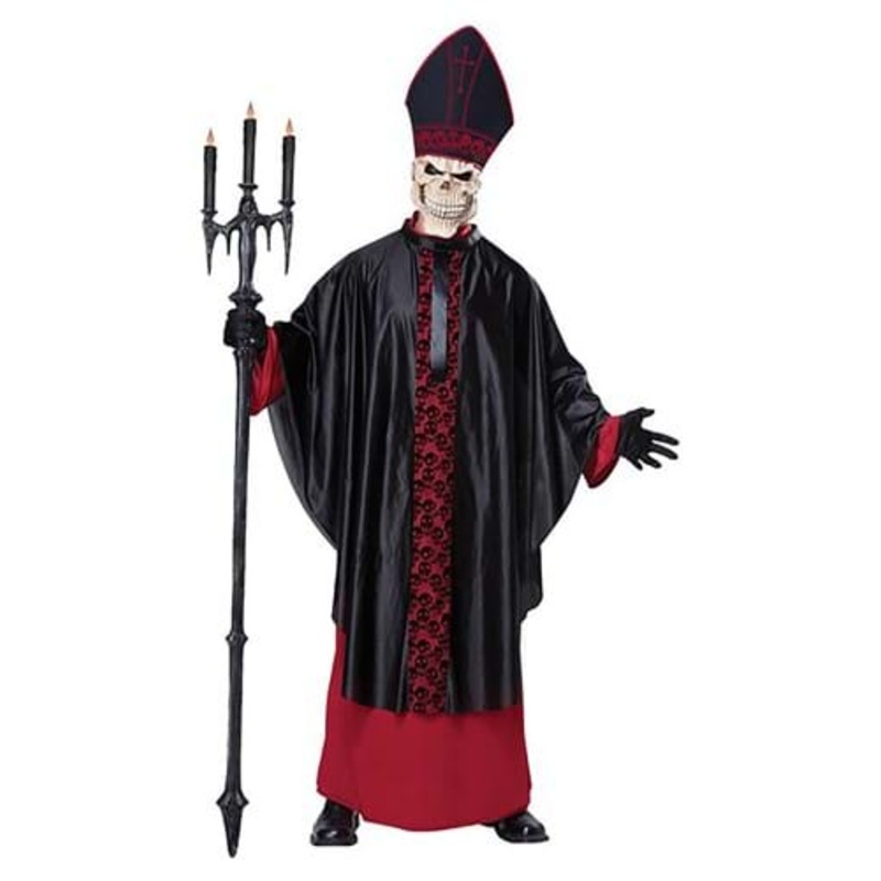 Black Mass Bishop Costume for Men Small/Medium
