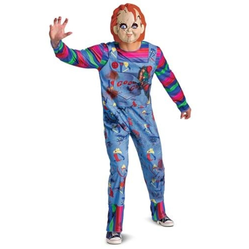 Child's Play Chucky Deluxe Costume for Adults Medium