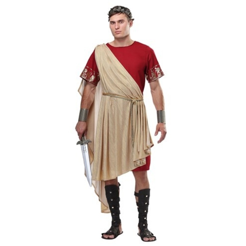 Plus Size Roman Toga Men's Costume 2X