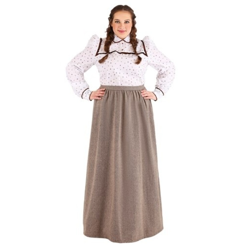 Plus Size Westward Pioneer Costume for Women 1X
