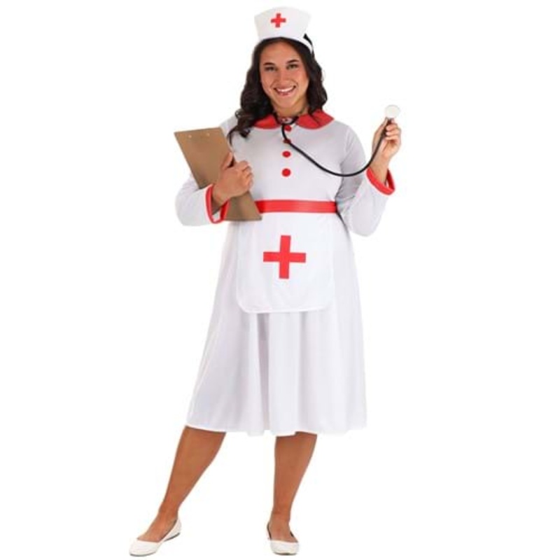 Plus Size Women's Classic Nurse Costume 2X