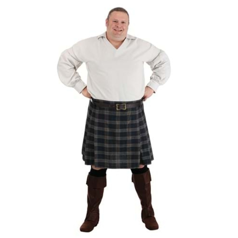 Plus Time Traveling Scottish Highland Costume for Men 2X