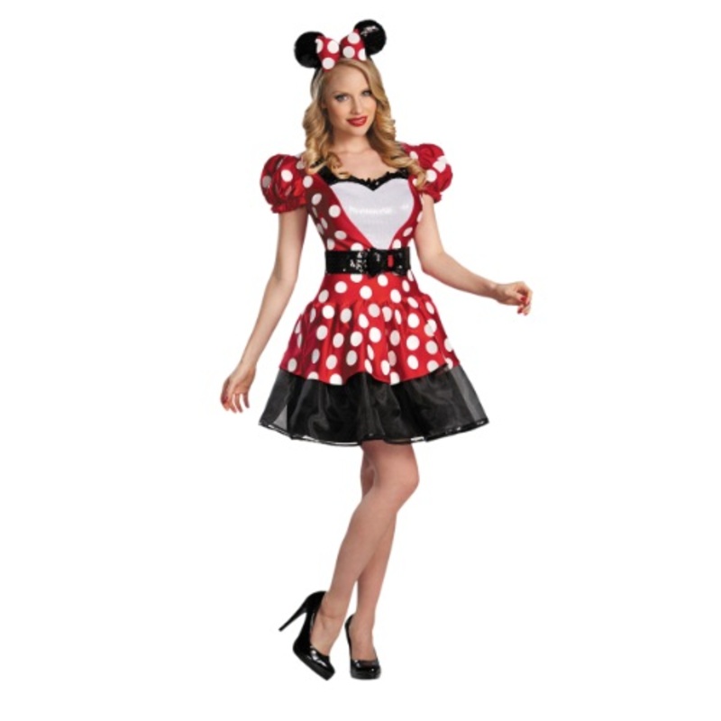Red Glam Minnie Mouse Costume Small