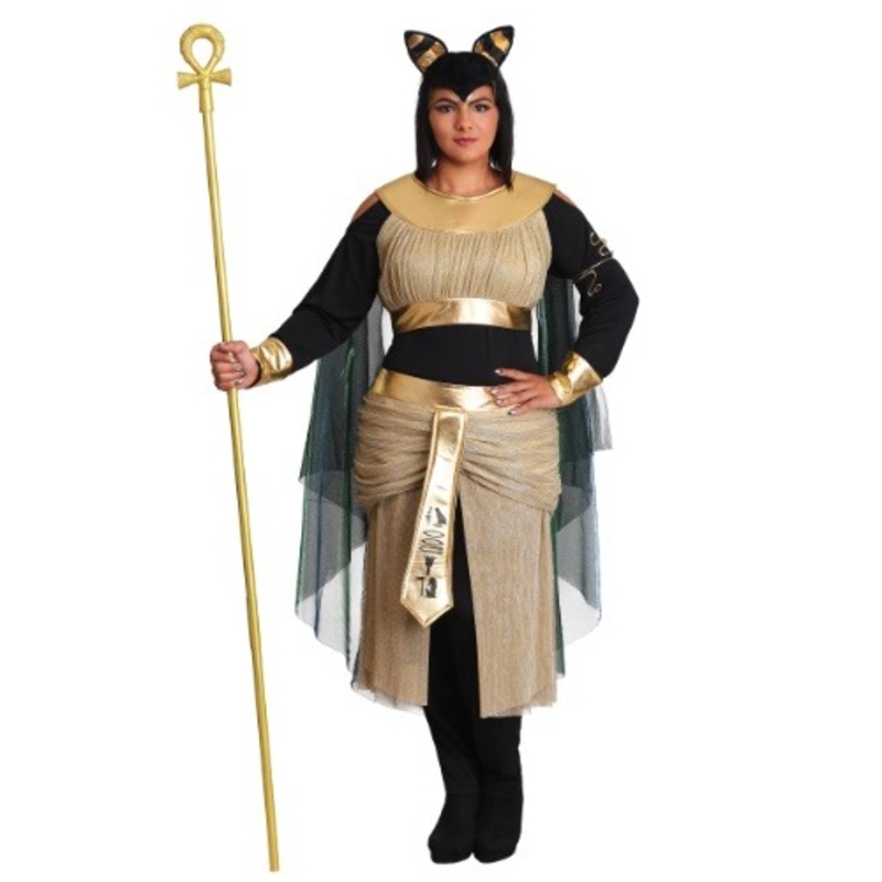 Women's Plus Size Bastet Goddess Costume 1X