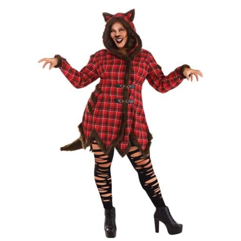 Women's Plus Size Werewolf Coat Costume 1X