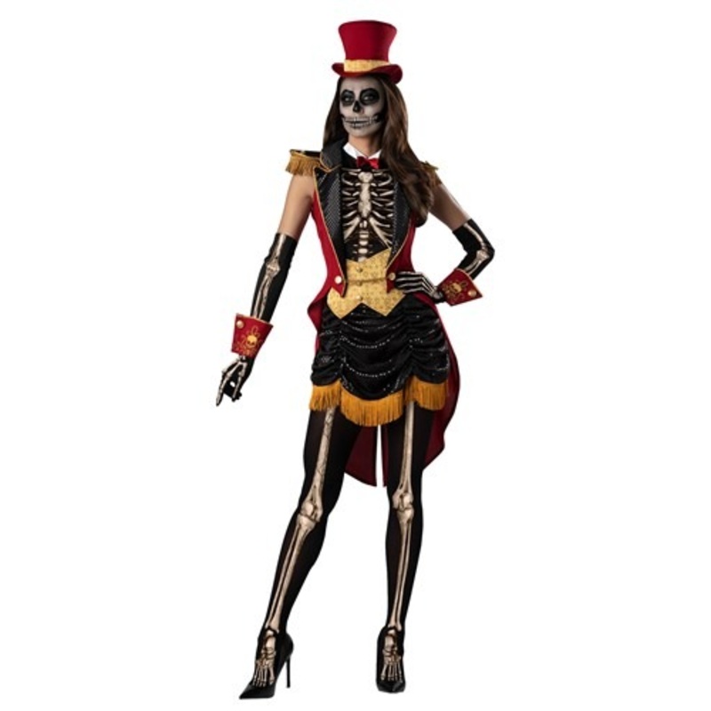 Women's Skeleton Ringmistress Costume Small
