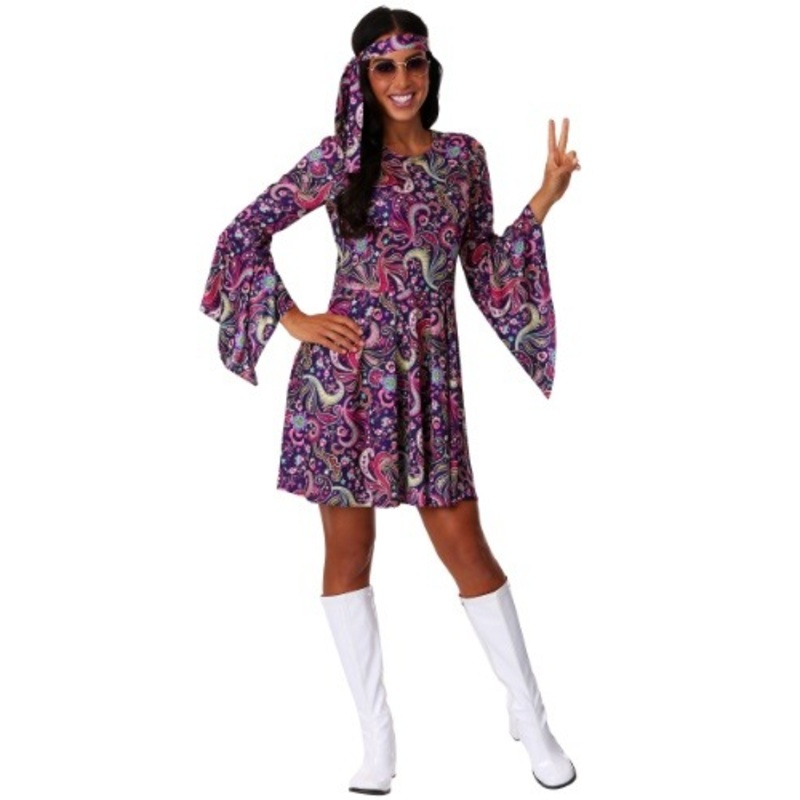 Women's Woodstock Hippie Costume Small