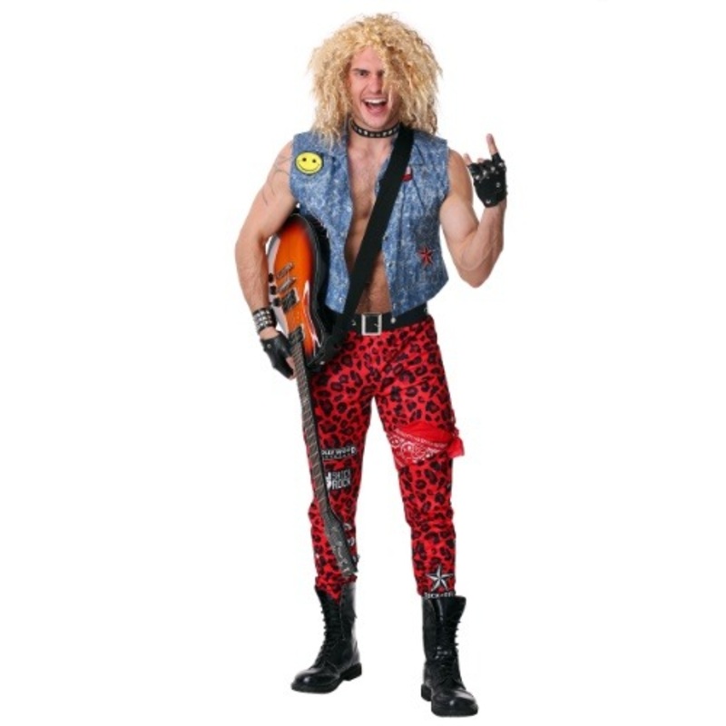 80's Rocker Men's Costume Small
