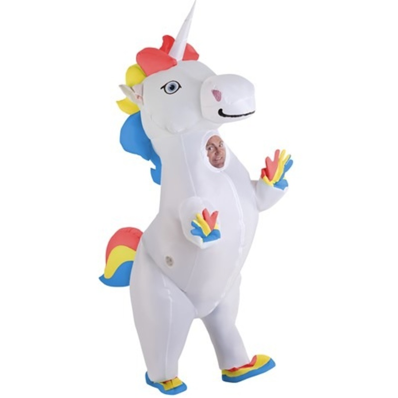 Adult Inflatable Prancing Unicorn Costume Standard