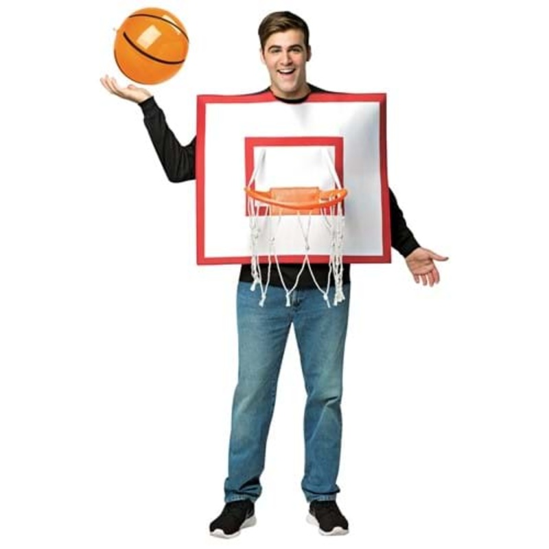 Basketball Hoop and Ball Costume for Adults Standard