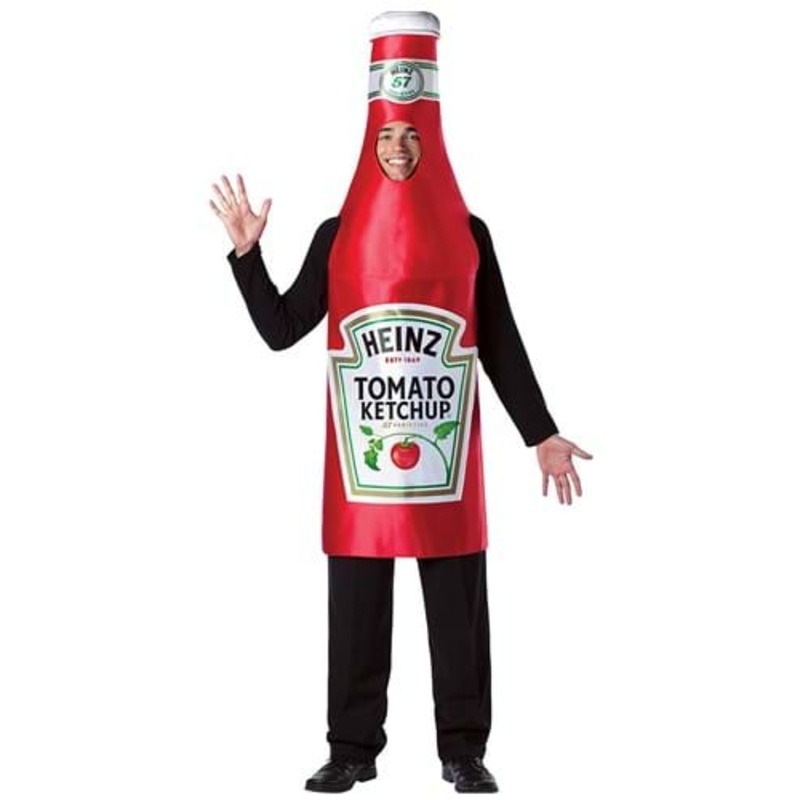 Heinz Ketchup Bottle Costume for Adults Standard
