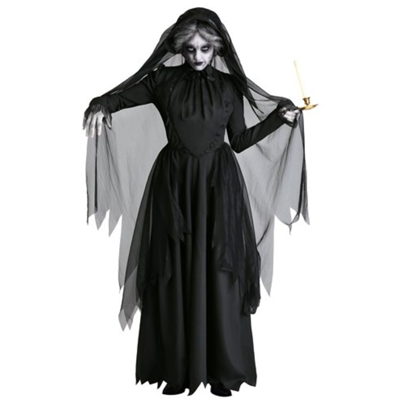 Lady in Black Plus Size Ghost Costume 1X