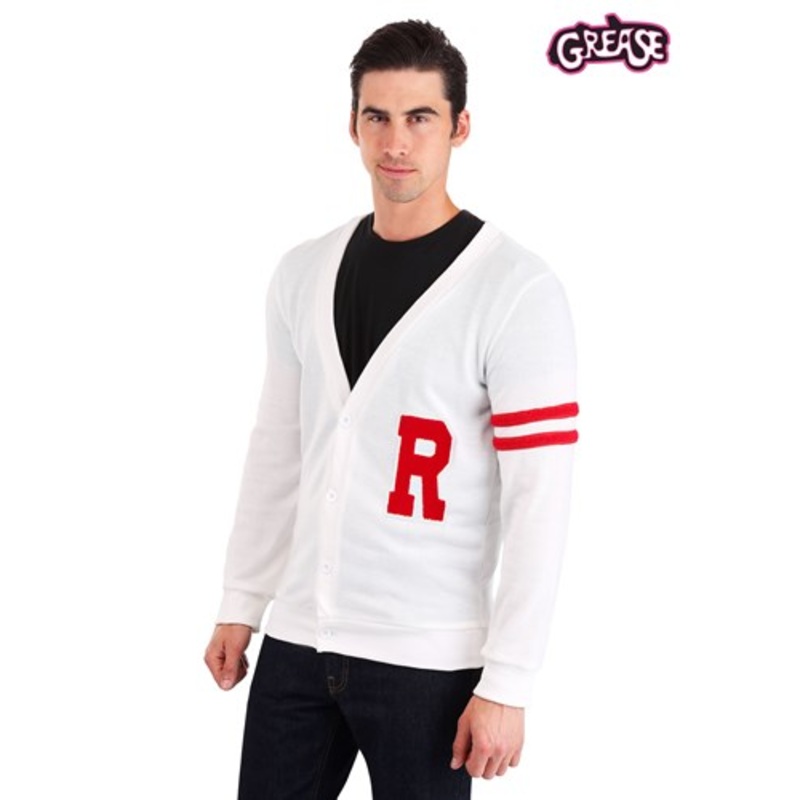Men's Deluxe Grease Rydell High Plus Size Letterman Sweater 2X