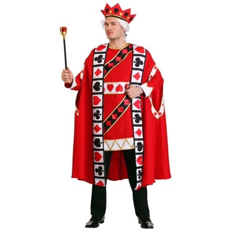 Men's Plus Size King of Hearts Costume 2X