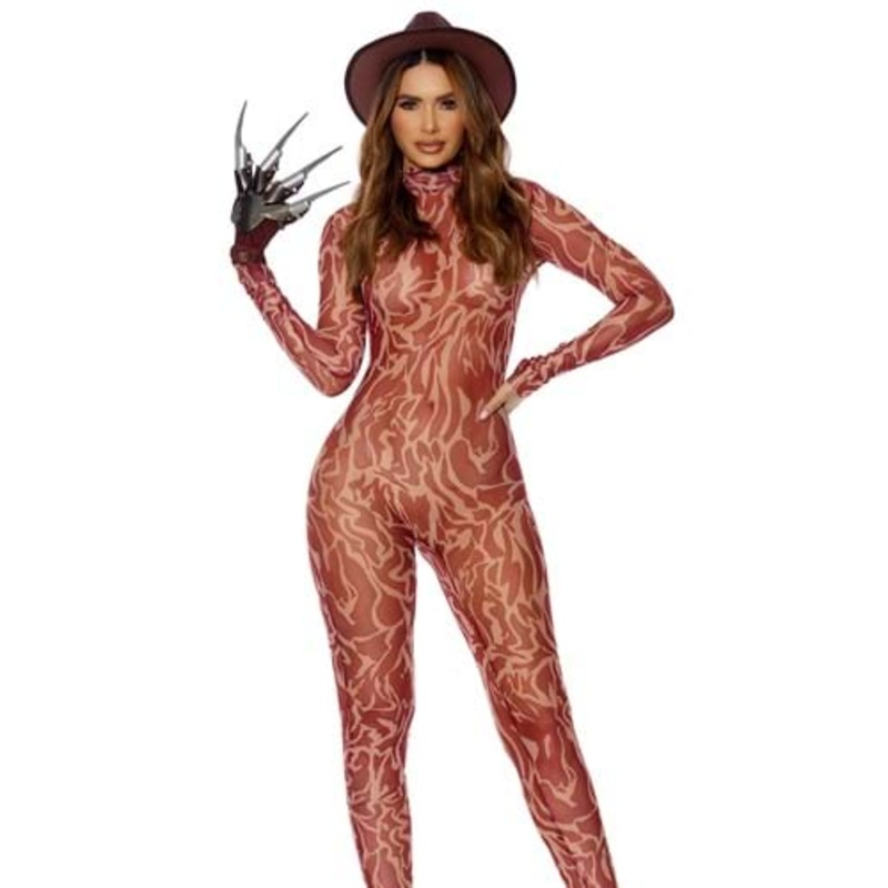 Nightmare Freddy Jumpsuit Women's Costume with Glove Small/Medium