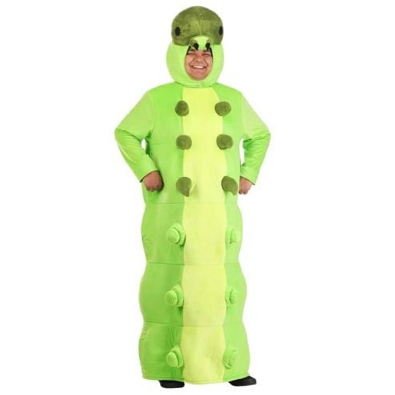 Plus Size Green Caterpillar Costume for Adults 2X