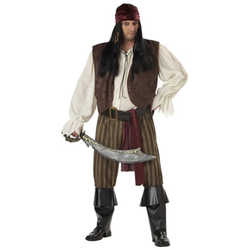 Plus Size Men's Rogue Pirate Costume Plus