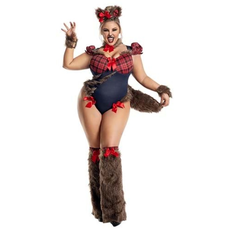 Plus Size Sexy Werebabe Women's Costume 1X