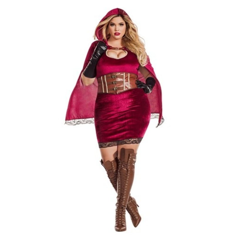 Plus Size Women's Sexy Red Riding Hood Costume 1X