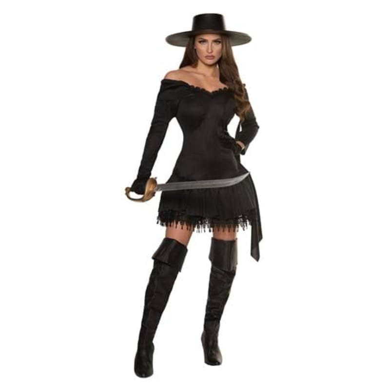 Seductive Outlaw Bandit Costume for Women Small