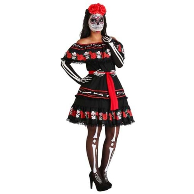 Sugar Skull Costume for Women Small