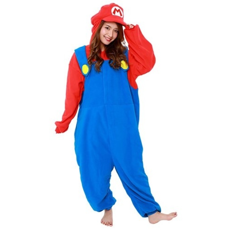 Super Mario Brothers Adult Mario Kigurumi Costume Standard
