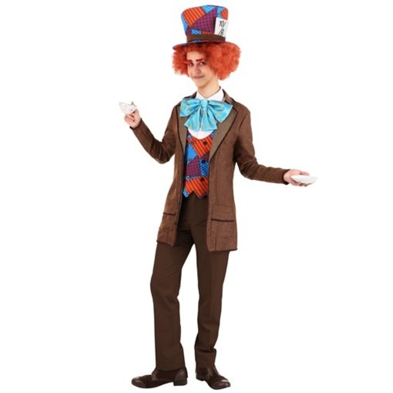 Wild Mad Hatter Costume for Adults Medium