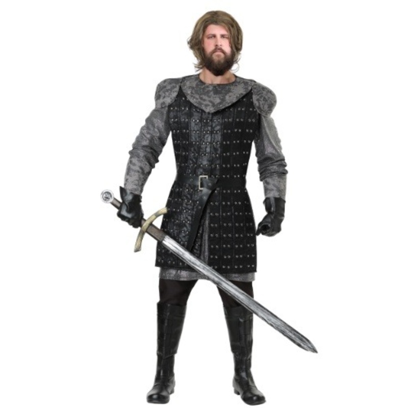 Men's Plus Size Wolf Warrior Costume 2X