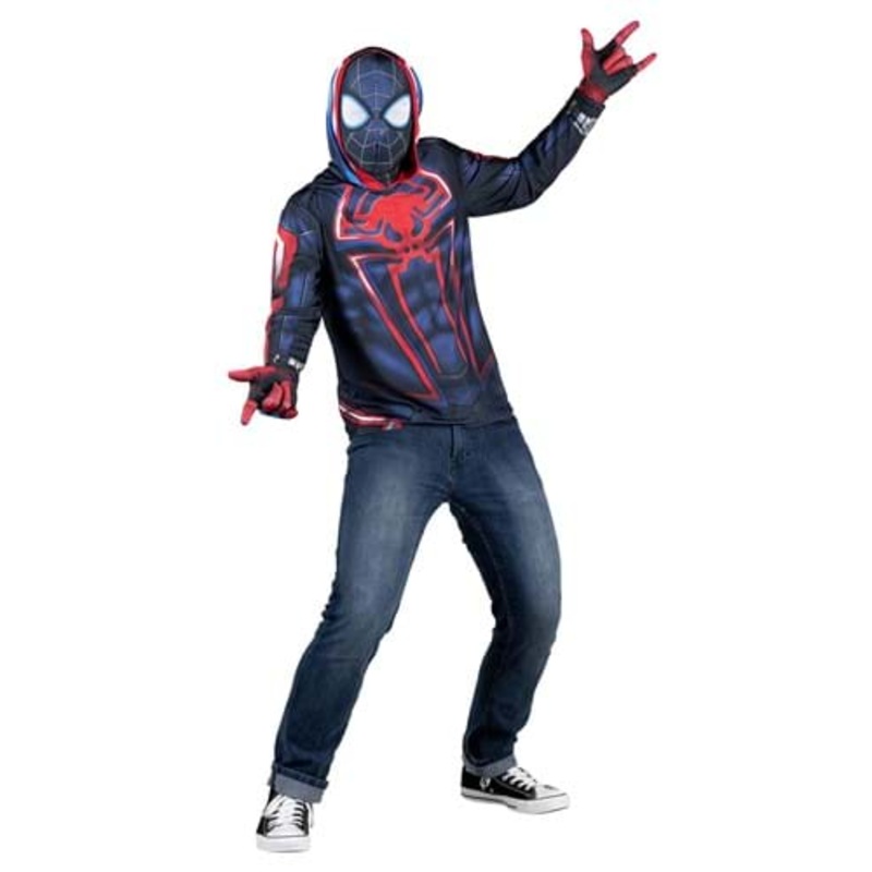 Miles Morales Costume Top for Men Medium