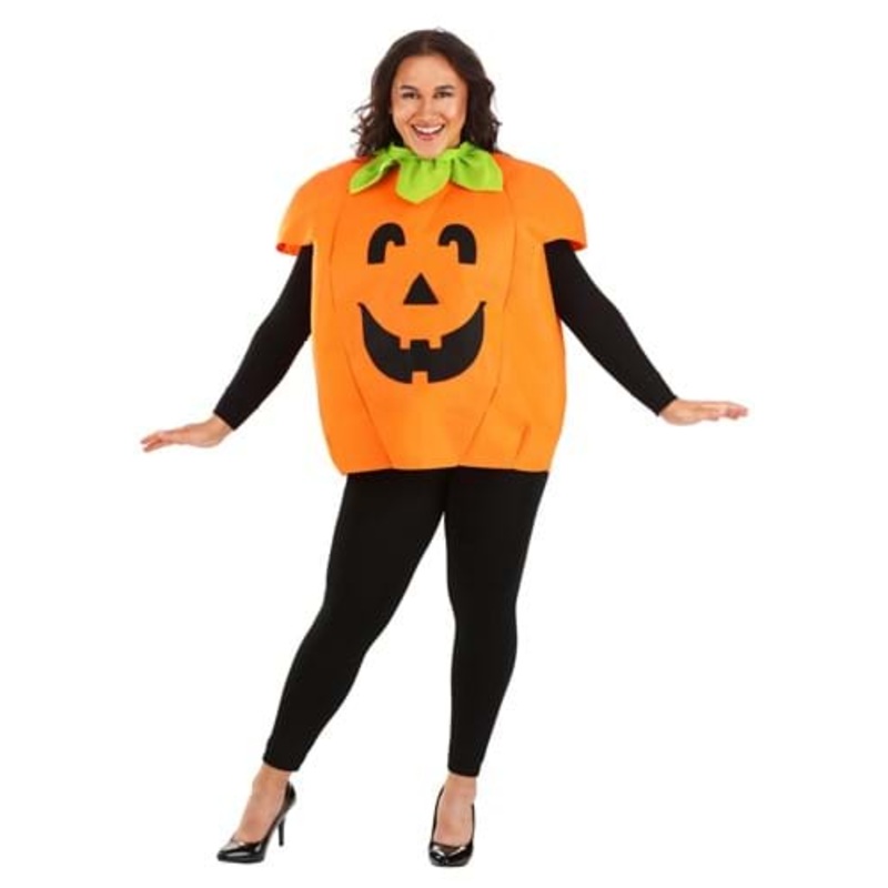 Plus Size Adult Smiley Pumpkin Costume Plus