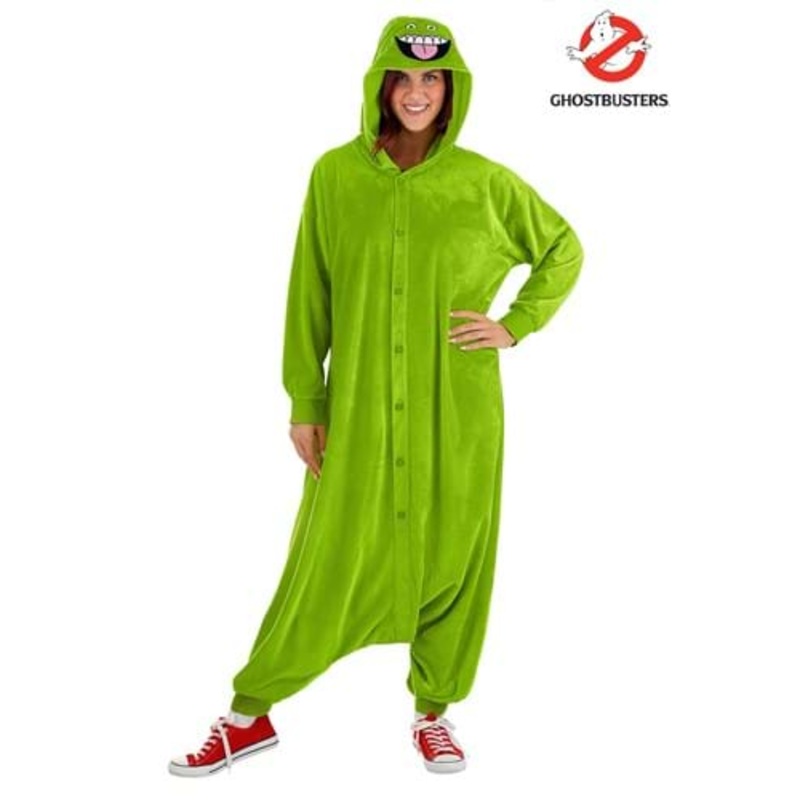Ghostbusters Slimer Costume Onesie for Adults Small/Medium