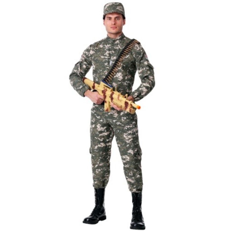 Men's Modern Combat Soldier Costume Small