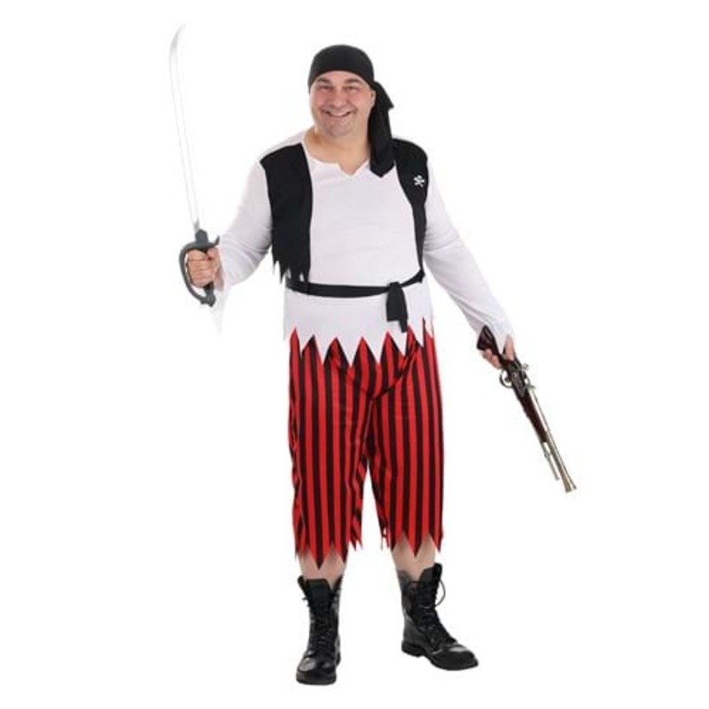Men's Plus Size Classic Pirate Costume 1X