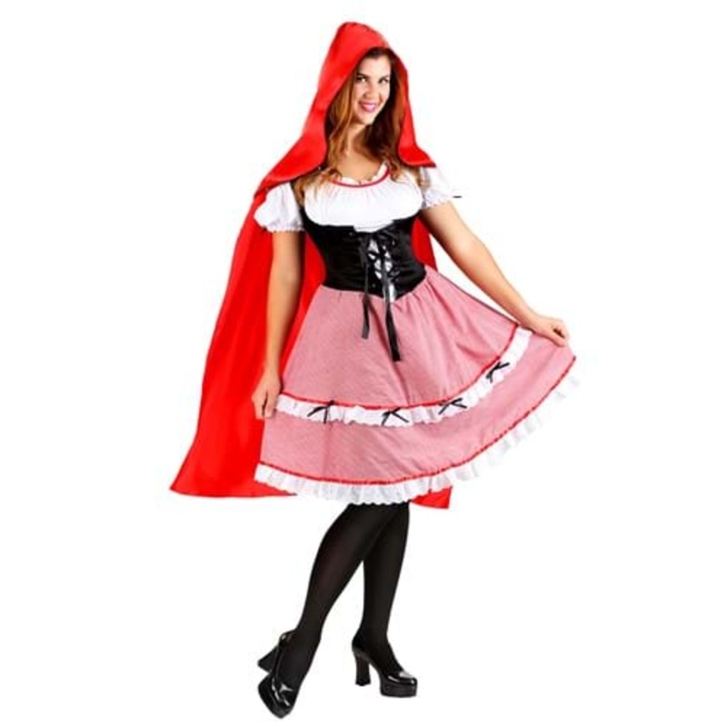 Red Riding Hood Knee Length Dress Costume X-Small