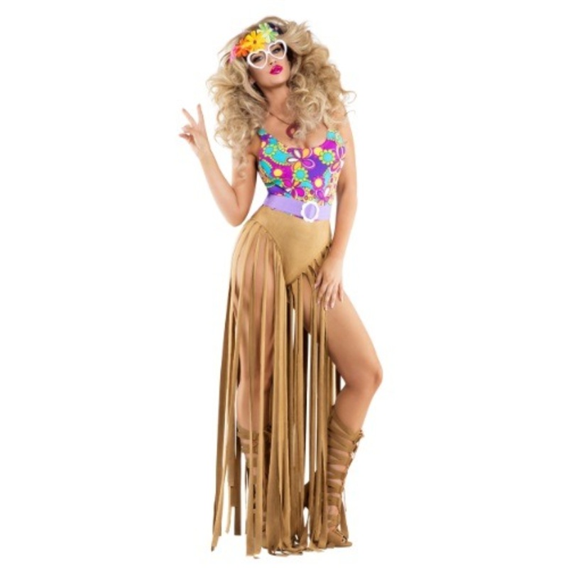 Sexy Hippie Costume for Women Large