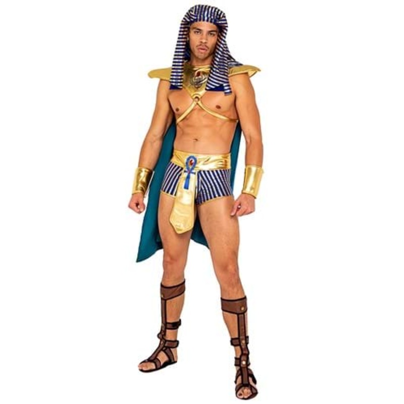 Sexy King Pharaoh of Egypt Costume for Men Small