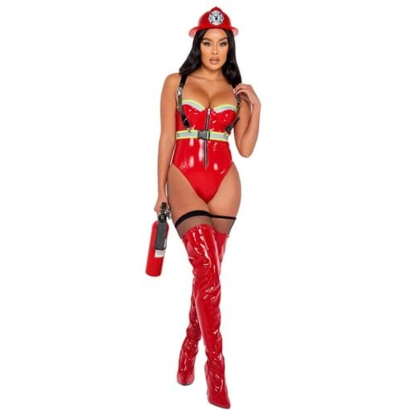 Women's Playboy Smokin' Hot Firegirl Costume Small