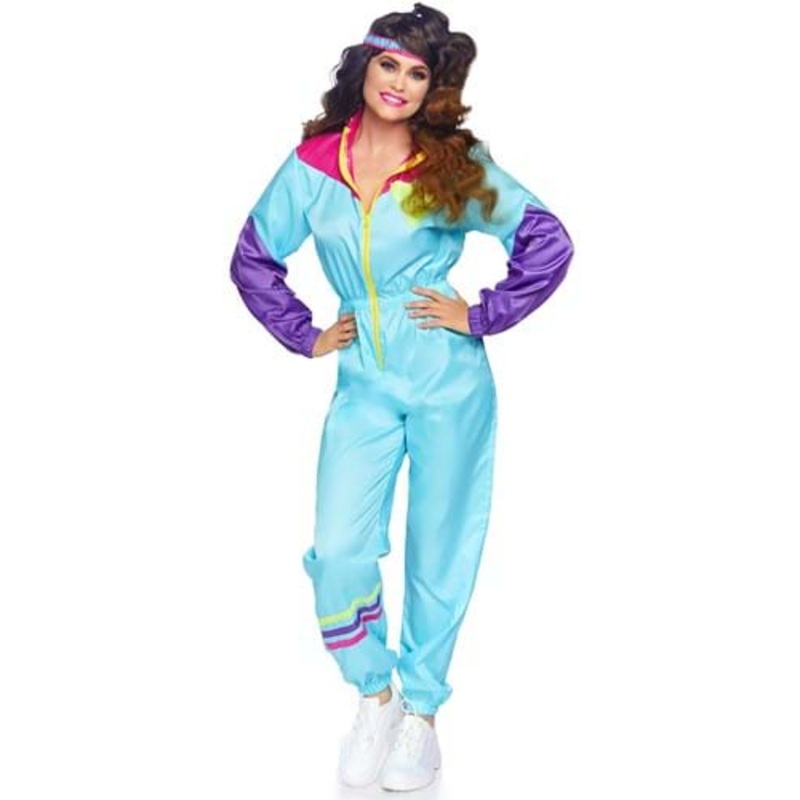 Womens Awesome 80s Ski Suit Costume Small/Medium