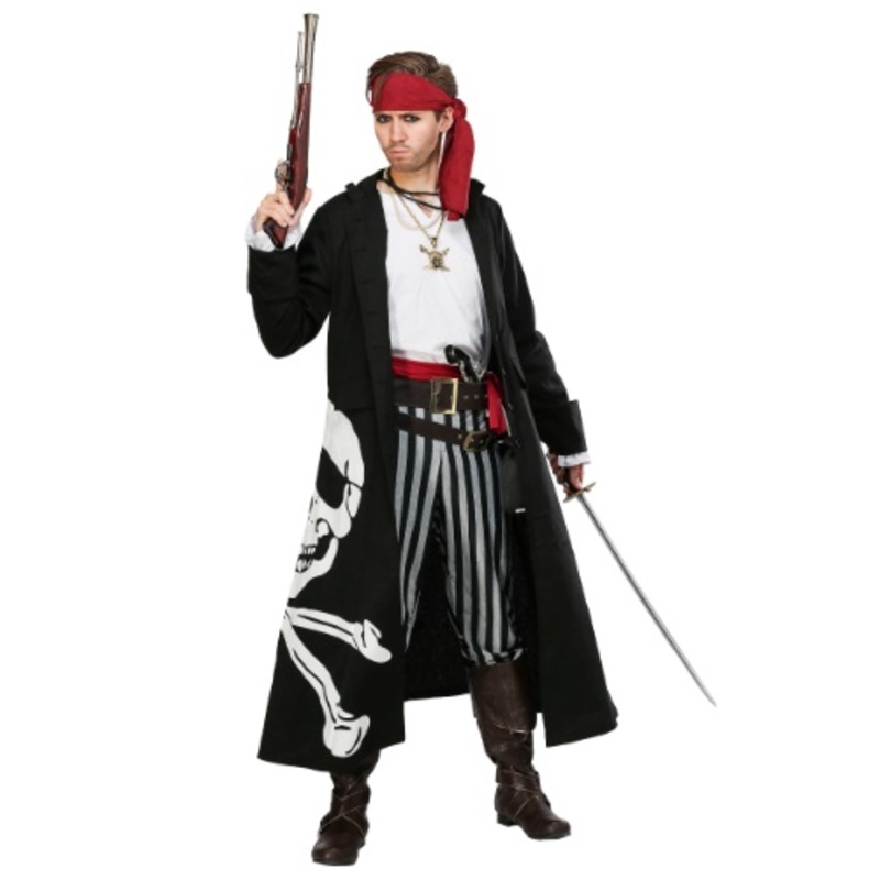 Flag Captain Pirate Men's Costume Small