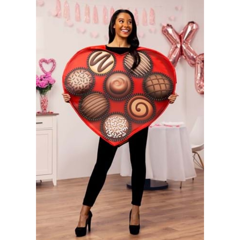 Heart-Shaped Box of Chocolates Adult Costume Standard