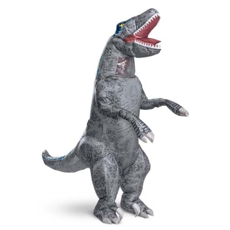 Jurassic World Blue Velociraptor Inflatable Dinosaur Costume for Adults Standard