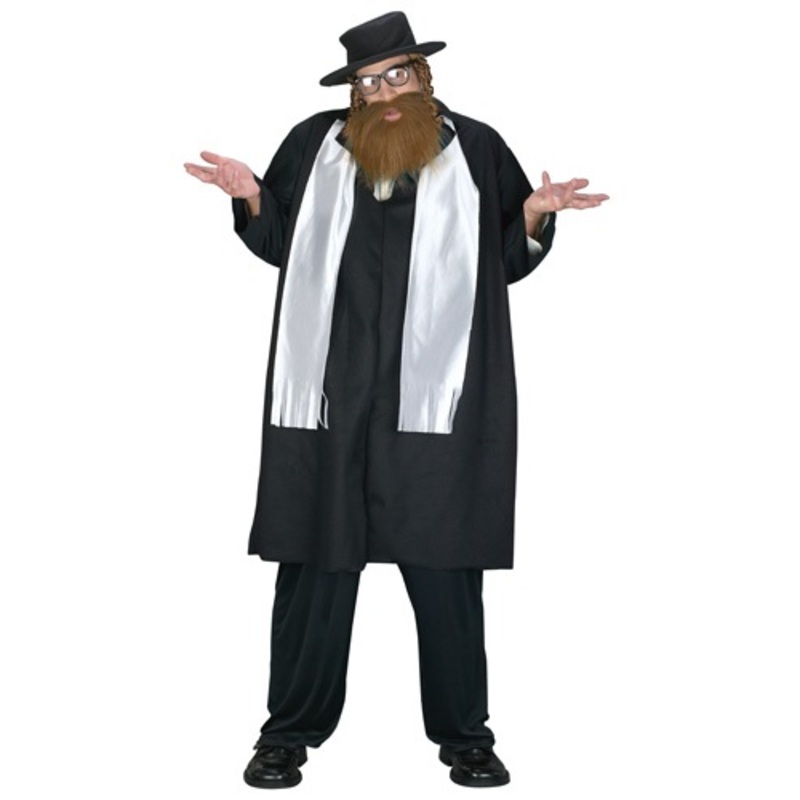 Men's Plus Size Rabbi Costume Plus