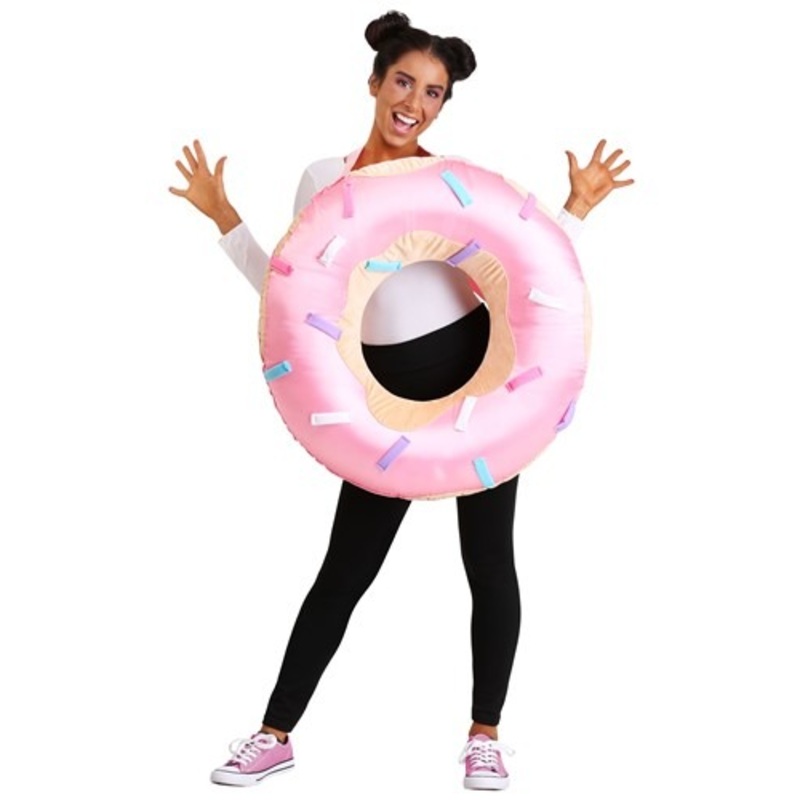 Pink Donut Costume for Adults Standard