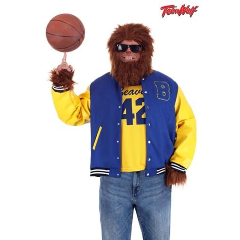 Plus Size Letterman's Jacket Teen Wolf Costume for Adults 2X